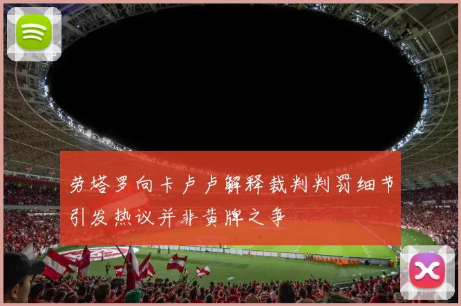 劳塔罗向卡卢卢解释裁判判罚细节引发热议并非黄牌之争