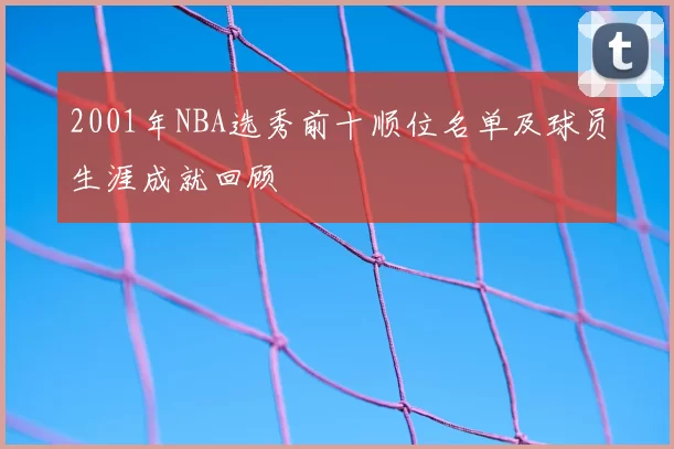 2001年NBA选秀前十顺位名单及球员生涯成就回顾